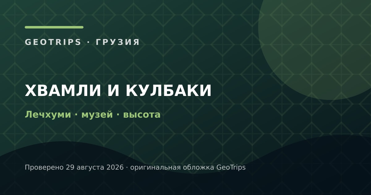 Оригинальная обложка GeoTrips: День в Лечхуми и гора Хвамли