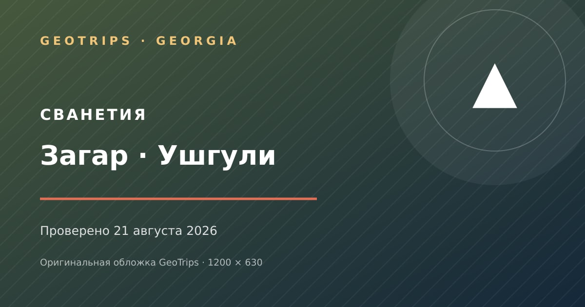 Оригинальная обложка GeoTrips: Загар и Ушгули на 4×4