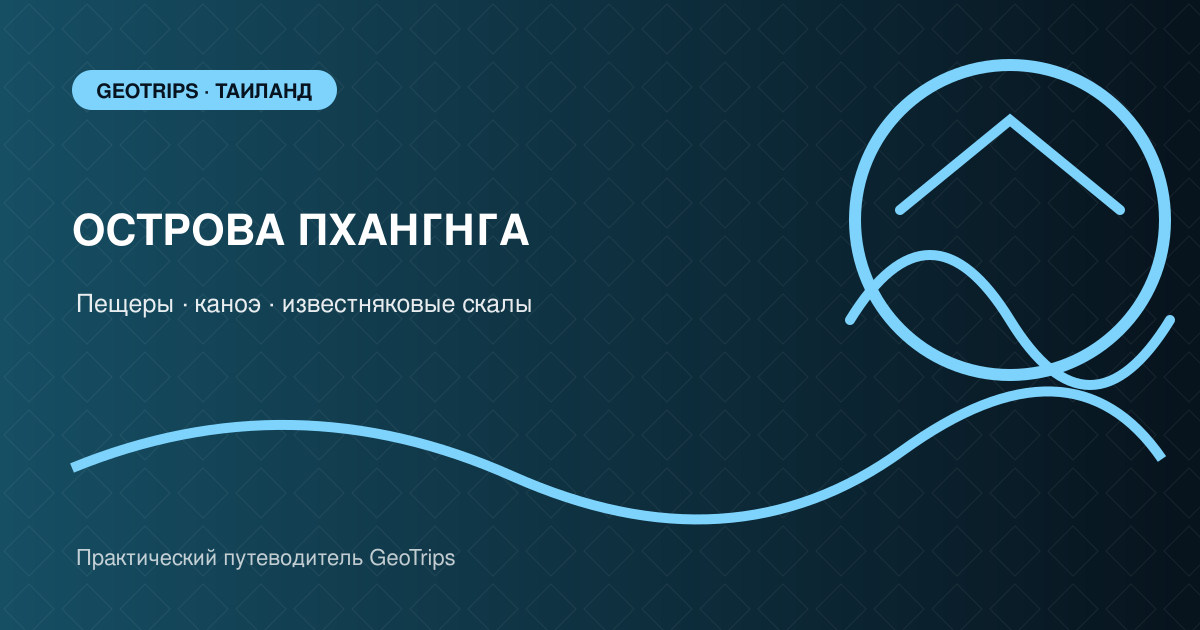 Оригинальная обложка GeoTrips: скалы Пхангнга, лодка и морские пещеры