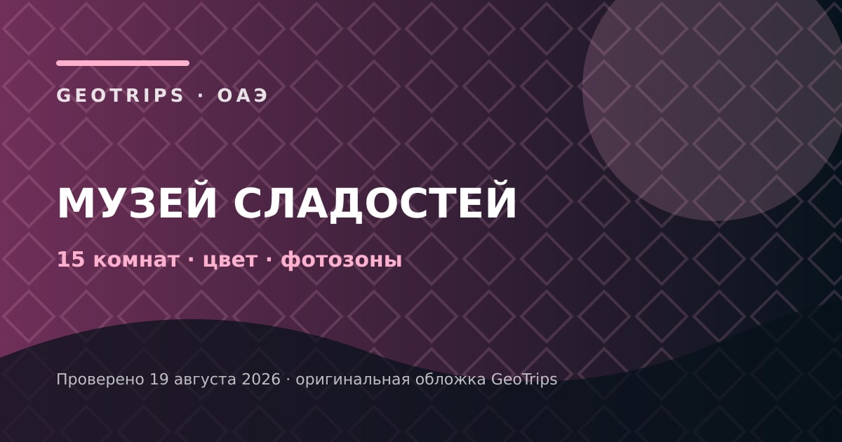 Оригинальная обложка GeoTrips: Музей сладостей